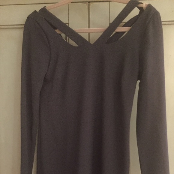 3/4 sleeve navy dress