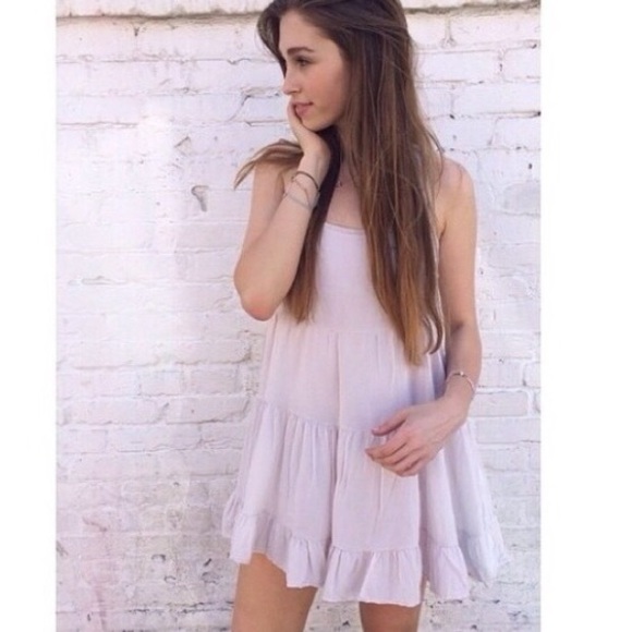 Brandy Melville light pink jada dress
