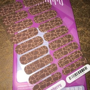 Jamberry Nail Wrap - Brown Giraffe