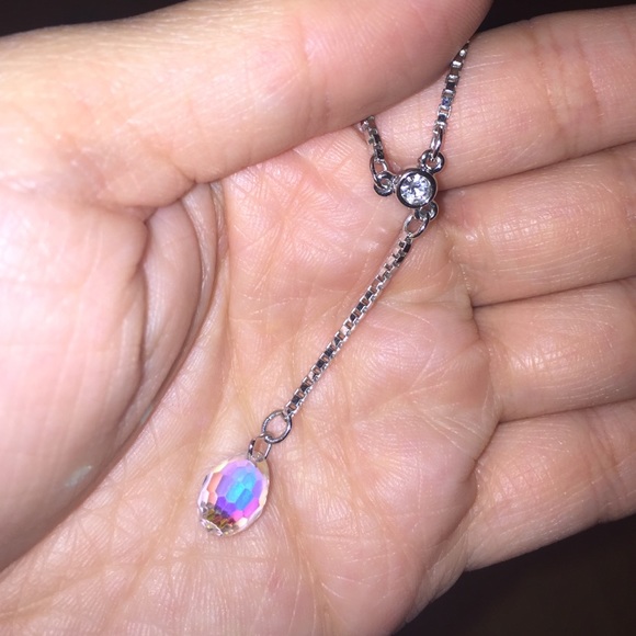 Swarovski long pendant  necklace
