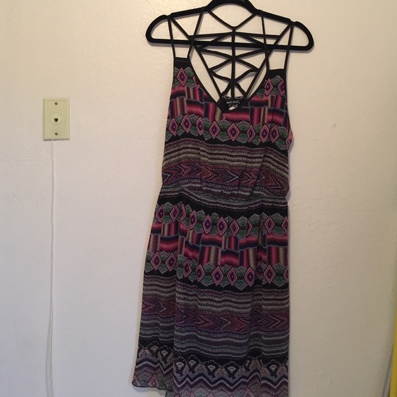 Caged back summer dress
