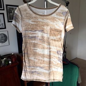 Sheer Camouflage Printed Tee
