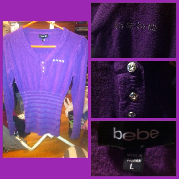 Bebe Purple Long Sleeve