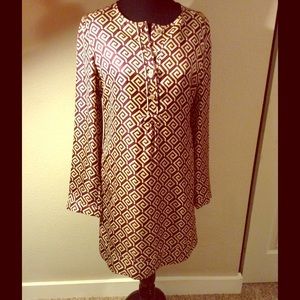 Tory Burch size 4 silk tunic dress