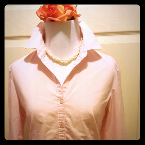 Pastel Pink Button Shirt  (size: Medium 8-10)