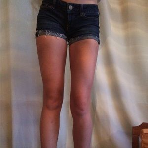 blue jean shorts