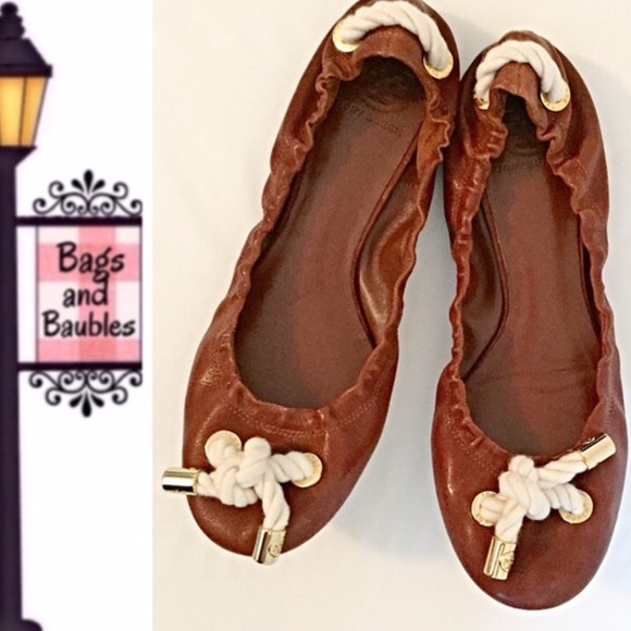 Tory Burch Shoes - TORY BURCH Sterling Ballet Flats, Size 9