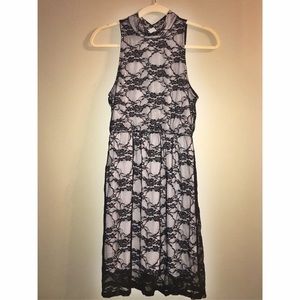 Lace Turtleneck Dress