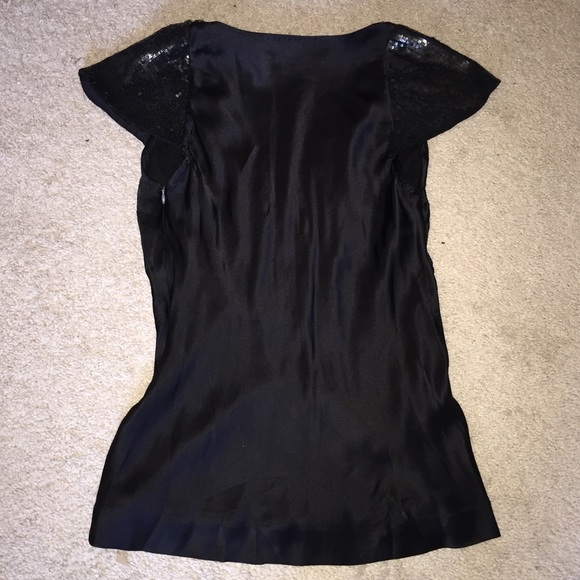 Hannah Joe Sequin Silk Top Blouse - Picture 3 of 3