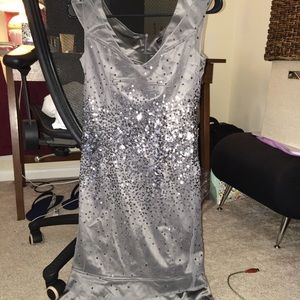 David Meister Satin Evening Dress