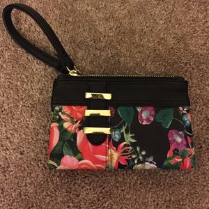 Like-New Floral Wristlet Purse