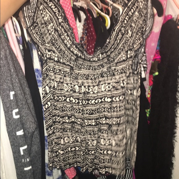 Black and white tank