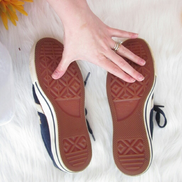 SOLD Blue suede converse - Picture 3 of 4