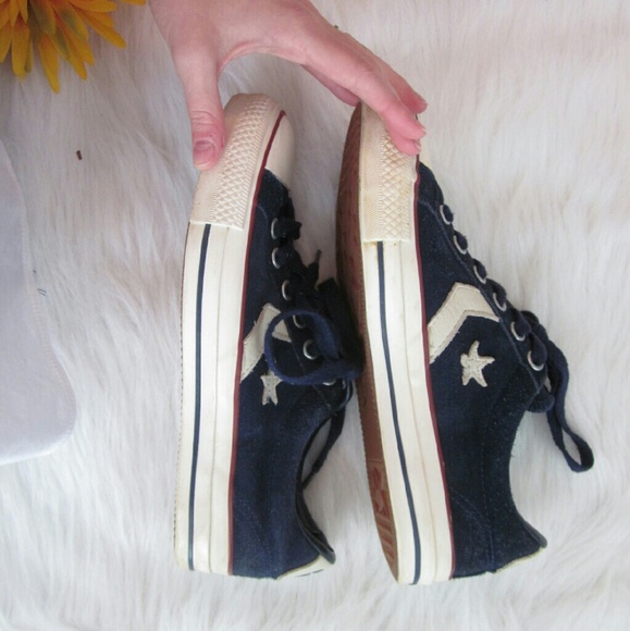 SOLD Blue suede converse - Picture 4 of 4