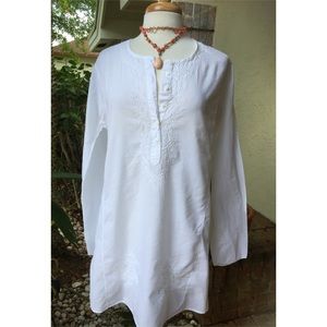 J Crew long cotton shirt