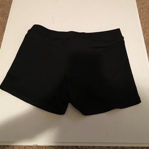 Black athletic shorts