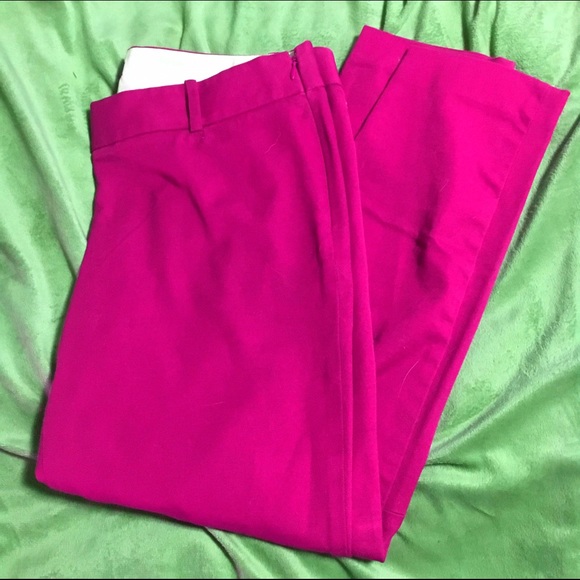 J. Crew pink city pants. Crop fit. No stains/holes