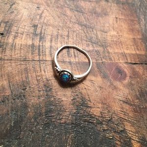 Blue Opal Ring