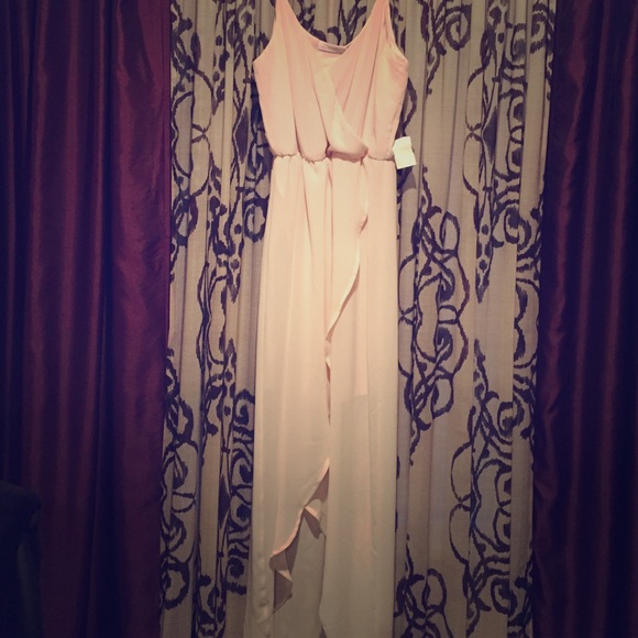 Cream colored high low dress