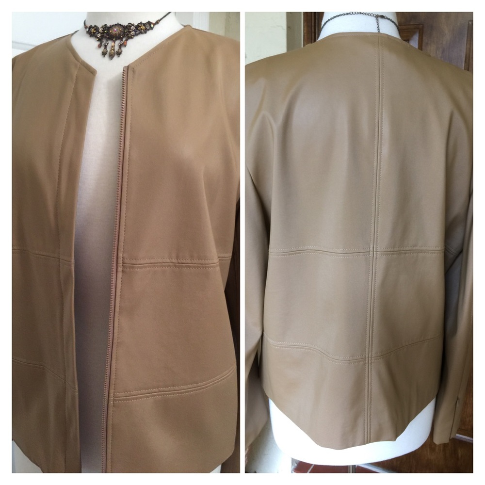Janet Howard Faux leather jacket