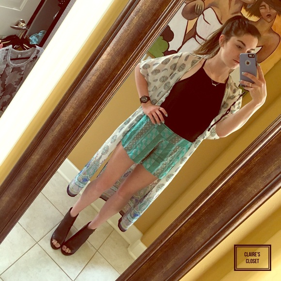 Paisley Shorts | Turquoise Colors