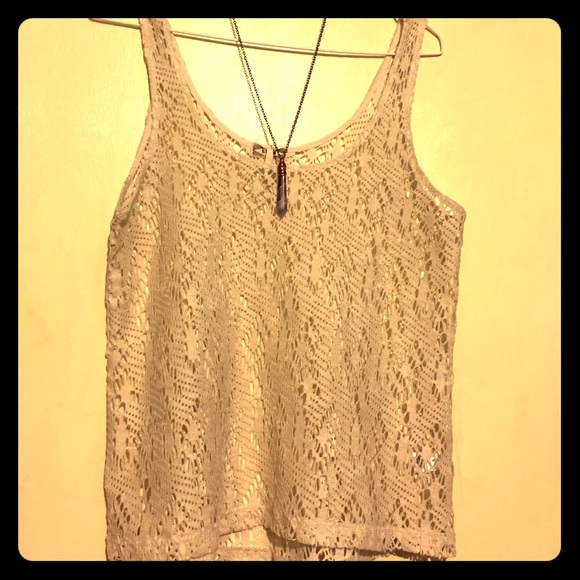 Ivory crochet crop top - Picture 1 of 2
