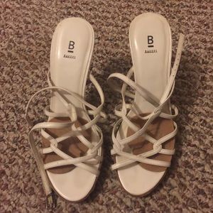 Bakers white straps shoes! Size 7.5!