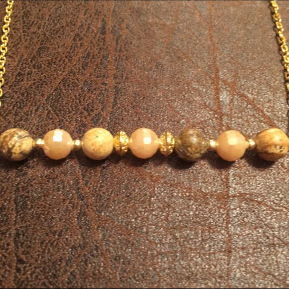Picture Jasper Bar Necklace - Picture 2 of 2