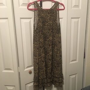 Adorable leopard print plus size dress