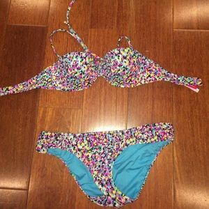 Victorias Secret PINK Push Up Bandeau Bathing Suit