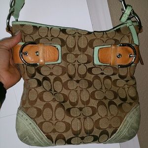 Pastel Coach Cross Body Bag