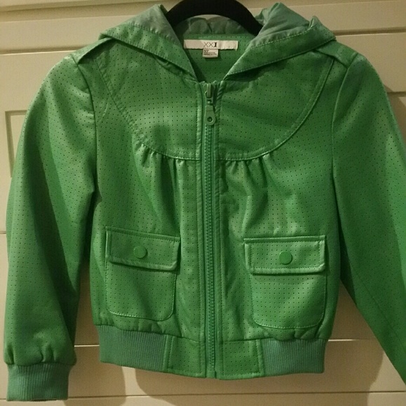 Girly, faux leather jacket