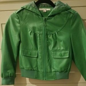 Girly, faux leather jacket