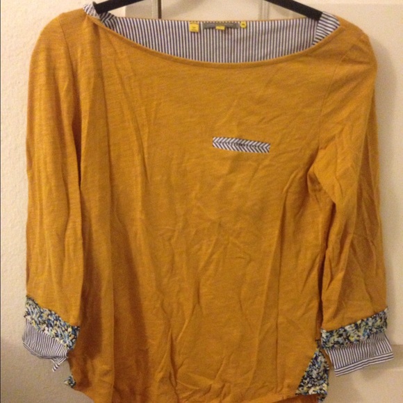 Anthropologie 3/4 sleeve shirt