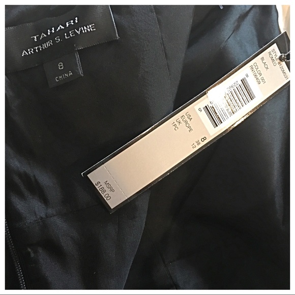 NWT TAHARI BY ARTHUR LEVINE LACE STRAPLESS DRESS - Picture 2 of 5