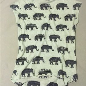 Elephant print tshirt
