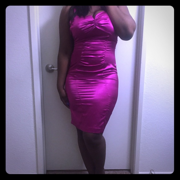 Fuchsia  colored dinner or club dress
