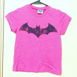Batgirl DC Comics pink tee by Junk Food.