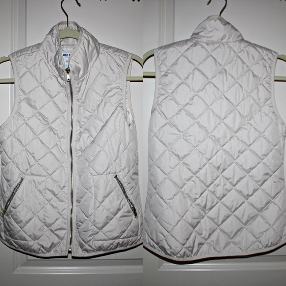 Cream Quilted Vest
