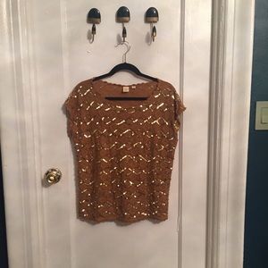 Lightweight knit w/ sequins purchased from Anthro