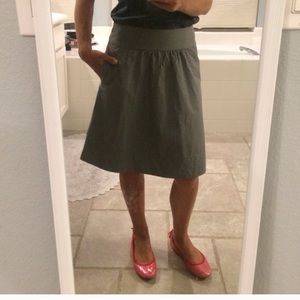 J.crew alone gray cotton casual skirt