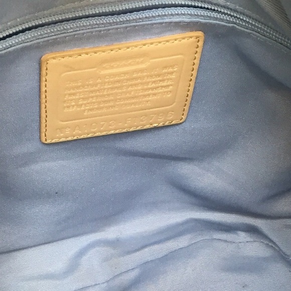 Multicolored signature Coach handbag 14" x 9.5" - Picture 4 of 4