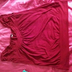 Cute Maroon Stretch Shirt