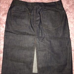 Express dark denim skirt