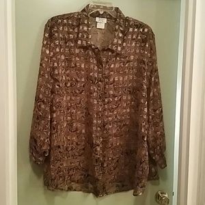 Blouse, Sheer Fabric