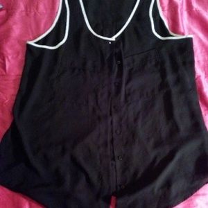 Black Sheer Dress shirt