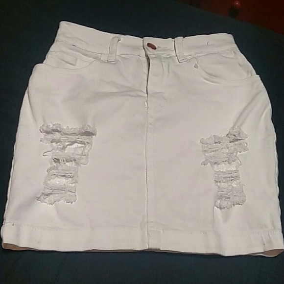 White skirt
