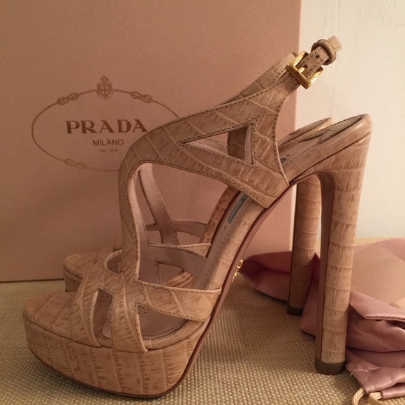 Prada Cocco Sabbia Sandals