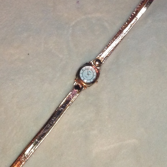 Rose-gold Tone Leather Double Wrap Watch - Picture 3 of 4