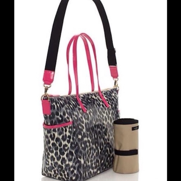 ❌SOLD❌ NWT Kate Spade NY Leopard Baby Diaper Bag - Picture 3 of 4
